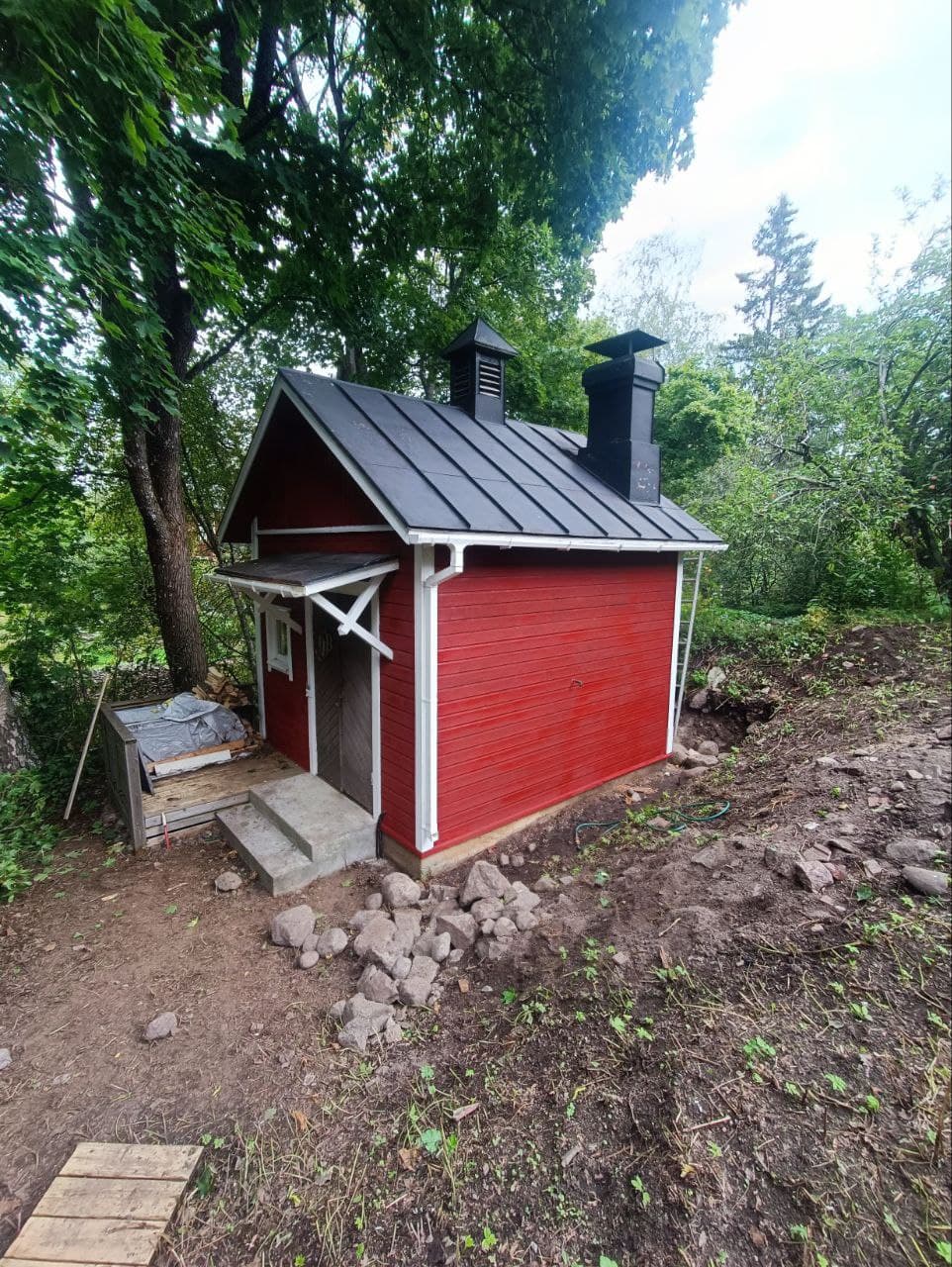 Garaasi maalauksen jälkeen - siisti ja moderni tila